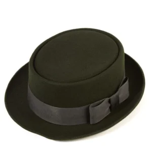 Christys' Pork Pie Wool Felt Hat - Moss